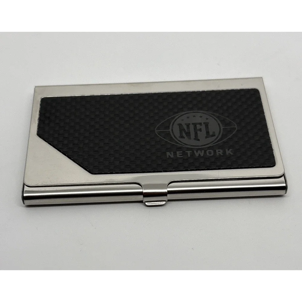 Unique Employee NFL‎ Network Business Card Holder Mirrored Clasp Shut